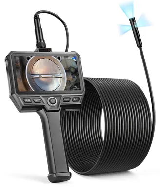 Produktbild von Endoskopkamera Boroskop Rohrkamera - Inspektionskamera mit Handgriff - Dreifach-Objektiv - 12,7 cm Display - 10 m Kabel - 8 mm Sonde - 5000 mAh Akku - IP67 Wasserdicht