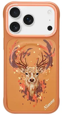 Image de Étui Nimmy Jeleń MagSafe pour iPhone 17 Pro - orange