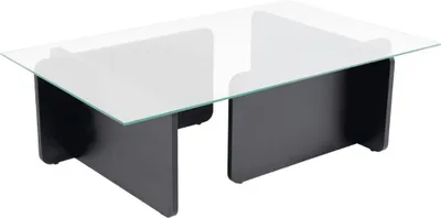 Produktbild von CALICOSY - Couchtisch mit Tischplatte aus gehärtetem Glas L105 cm - FLAVIO
