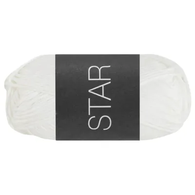 Produktbild von Lana Grossa STAR 50 g klassisches Topflappengarn 100 % Baumwolle 90 m Farbe 010 - Weiß