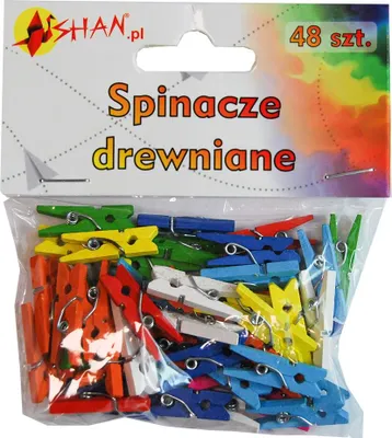 Produktbild von Bunte Holzklammern 2,5 cm 48 Stück Shan SS01