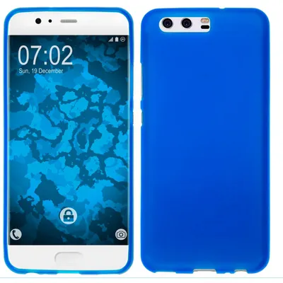 Produktbild von PhoneNatic Case kompatibel mit Huawei P10 Plus - blau Silikon Hülle matt Cover