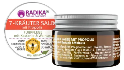 Obrázek produktu pro 7bylinná mast s propolisem - 30 ml - Bioherba