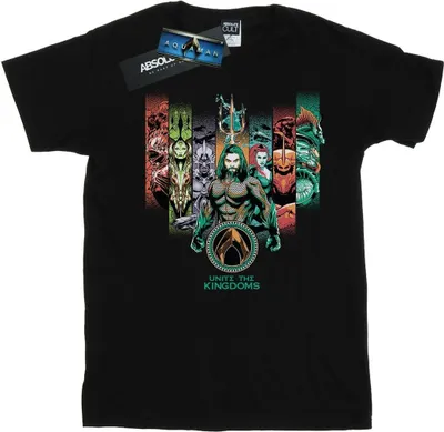 Produktbild von DC Comics - "Unite The Kingdoms" T-Shirt für Damen BI10275 (M) (Schwarz)
