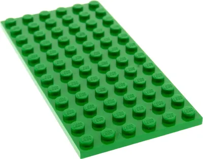 Produktbild von 1x Lego Bau Platte 6x12 grün Basic Grundplatte Burg 4173 3438 4172 6422 3028