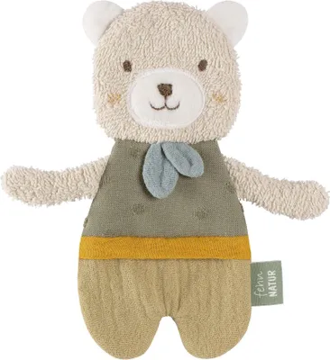 Image de Fehn Ours Crépitant fehnNATUR - Jouet d'éveil pour bébé - Jouet d'éveil pour bébé - Jouets de motricité & jouets crépitants pour bébés et jeunes enfants
