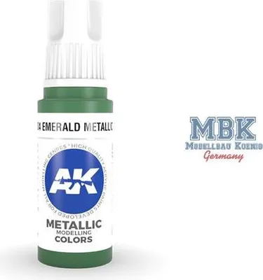 Imagen del producto de AK Interactive S.L. AK-11204 Verde Metálico Esmeralda (3ª Generación)