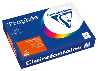 Produktbild von Kopierpapier Trophee, DIN A4, 80g/qm, 500 Blatt, ziegelrot