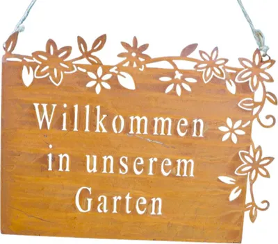 Produktbild von Rostschild Willkommen Garten