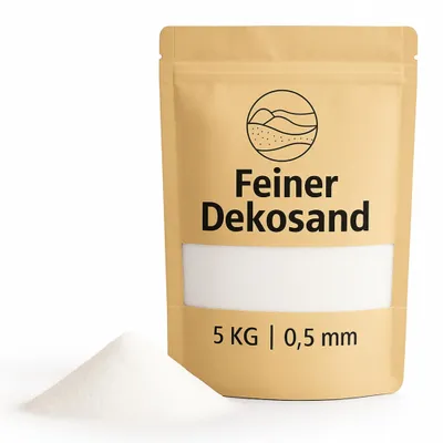 Produktbild von Deko-Sand weiß 5 kg für Vasen, Gläser & Streudeko