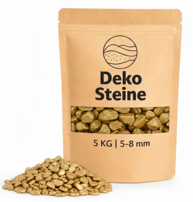 Produktbild von Deko-Steine 5 KG gold Ø 5-8 mm Vasen Glas-Füllung Streudeko