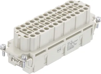 Produktbild von HARTING Han 46Ex Buchseneinsatz (F) Crimpanschluss, 46-polig+PE 90V, 16A - 1 Stück