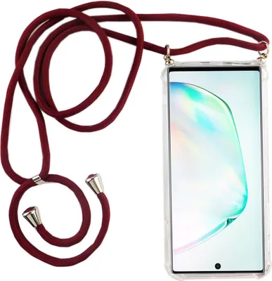 Produktbild von Handykette für Samsung Galaxy Note 10 - Smartphone Necklace Hülle mit Band - Schnur mit Case zum umhängen in Rot