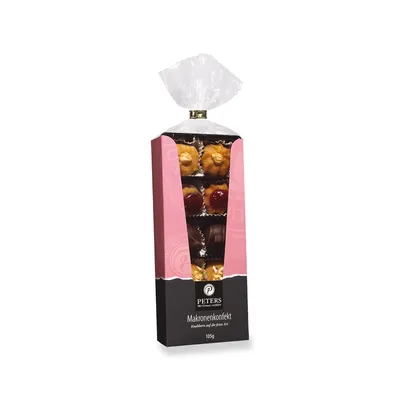 Produktbild von Peters Makronenkonfekt mit 8 Sorten aus Lübecker Marzipan 105g