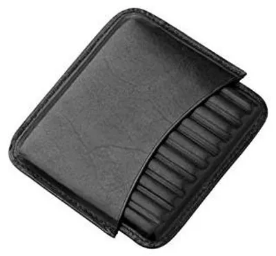 Zdjęcie produktu dla Etui skórzane na papierosy czarne regulowane 10 sztuk