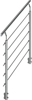 Produktbild von Steiggeländer-Set 4 für Außentreppe Pertura Tallis (Startset)