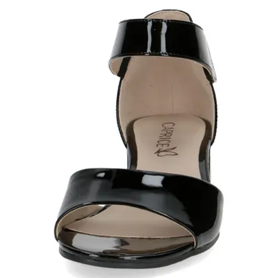 Produktbild von Caprice Damen Sandalette geschlossene Ferse Leder Klettverschluss 9-28212-42, Größe:37.5 EU, Farbe:Schwarz