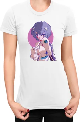 Immagine prodotto di Maglietta da donna Manga Japan Anime Comics Animation Neon Anime Genesis Manga Evangelion Rei Ayanami 05, Lady M , Blanc