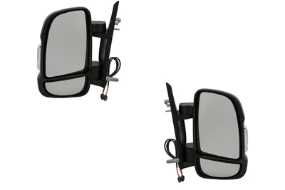 Produktbild von Außenspiegel passend für Fiat Ducato 06- Set Li Re schw. 12-pol kurz mit Blink. 735661888 8153Y1 71748246 71748250 71748252 735661847 8153W4 7 Johns