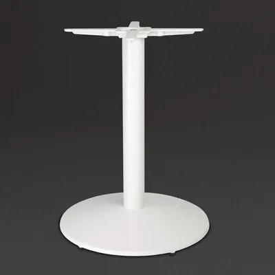 Image de Pied de table rond Bolero en fonte blanche Ø580 mm