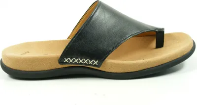 Produktbild von Gabor Shoes Zehensteg Schwarz Glattleder Größe: 40 Normal
