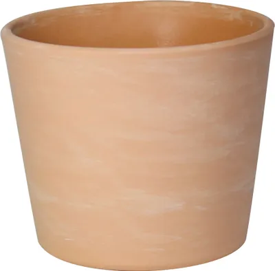 Produktbild von Dehner Übertopf, marmoriert, Ø 28 cm, Höhe 24 cm, Terrakotta