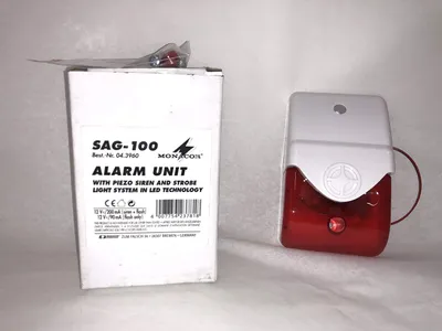 Produktbild von Alarmeinheit mit Piezo-Sirene und LED Blitzsignal