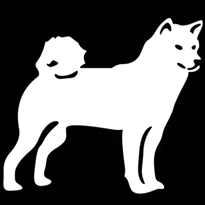 Productafbeelding van Auto sticker Shiba Inu 15 cm - 3D honden sticker voor auto en laptop