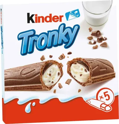 Zdjęcie produktu dla Kinder Batoniki Mleczna Czekolada z Nadzieniem Chrupiący Wafelek 5-Pak