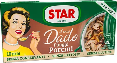Produktbild von Dado per Brodo al Funghi 10x100g Brühwürfel - Star