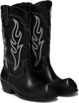 Produktbild von KOI Stiefel Herren Cryptek Snub Nose Tall Cowboy Boots - Black Vintage schwarz EU43