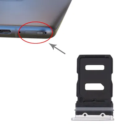 Immagine prodotto di Adattatore doppio slot per schede SIM per Asus Zenfone 8 Ricambio Argento