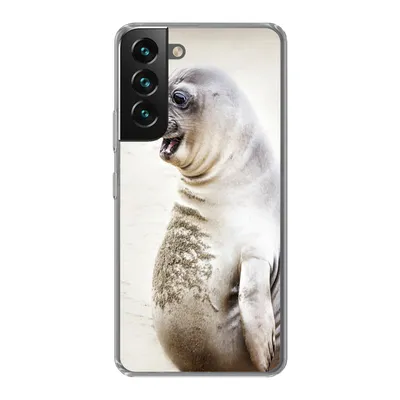 Produktbild von MuchoWow® Handyhülle Schutzhülle Hülle für Samsung Galaxy S22 Plus Seeelefant - Lustig - Lachen - Kinder - Jungen - Mädchen - Kinder Silikon Softcase Handy Hülle - Schutzabdeckung