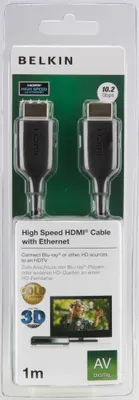 Immagine prodotto di BELKIN HDMI ad alta velocità con Ethernet Oro, 1 m