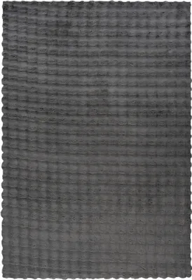 Produktbild von Lalee OHG Teppich Harmony 800, Graphit, 200x290 cm, Viskose, handgewebt, 3D-Effekt, Soft-Touch, Retro-Design, unifarben meliert, pflegeleicht, fusselarm, allergikerfreundlich, für Wohn-, Schlaf-, Bürobereich, alle Böden & Fußbodenheizung, kurzflorig, hohe Dichte, 13 mm Florhöhe