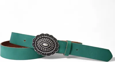 Produktbild von Ledergürtel Damen Echtleder 3 cm, verzierte Koppelschnalle, Gürtel FRONHOFER
