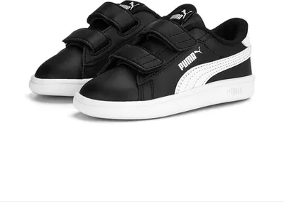 Produktbild von PUMA Smash 3.0 Leder-Sneaker mit Klettverschluss Baby 03 - puma black/puma white 21