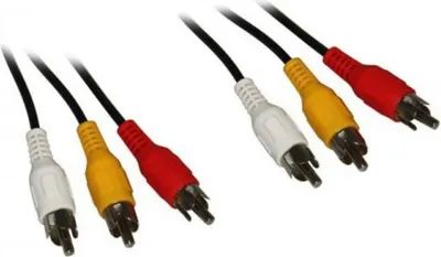 Produktbild von Composite Audio-Video-Verbindungskabel, 3x Cinch 3x Cinch-Stecker > 3x Cinch-Stecker