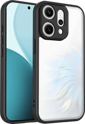 Immagine prodotto di Custodia per Oppo Reno14 cover posteriore trasparente con cornice in TPU, antiurto Nero