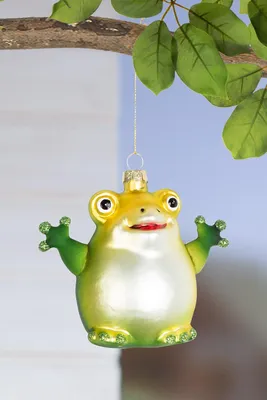 Produktbild von Gilde Glas Baumschmuck Frosch "Bruno" VE 6 51572