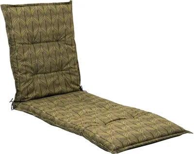 Produktbild von Liegenauflage - 60 x 190 cm - Grün - mit Stehsaum - Blättermotive