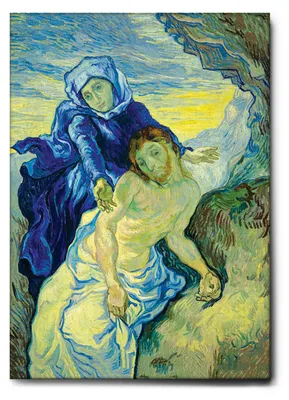Image de Giallobus - Pitié - Vincent Van Gogh - 50L x 70l cm - Tableau - Toile à cadre standard