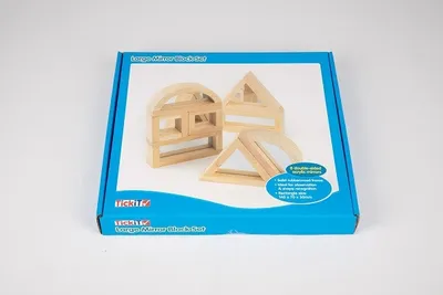 Obrázok produktu pre Tickit Large Mirror Blocks, 1 rok / roky, Akrylový, Kaučukovník, Drevo