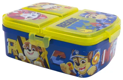 Image de Paw Patrol Boîte à goûter XL pour enfants avec 3 compartiments et un design sympa