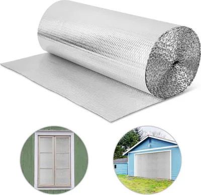 Obrázek produktu pro TolleTour izolační fólie izolační fólie 1x30m 200g/m² tepelná fólie reflexní fólie izolační 3-4mm hliníková