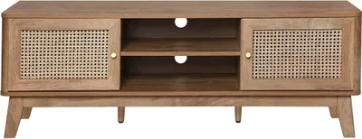 Produktbild von 2-türiger TV-Schrank aus Rattangeflecht, B 140 cm – PALMO
