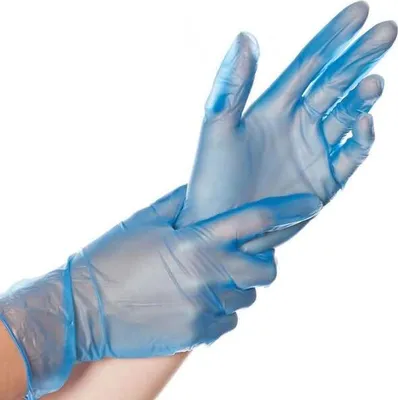Produktbild von HYGOSTAR unisex Einmalhandschuhe CLASSIC  blau Größe L 100 St.