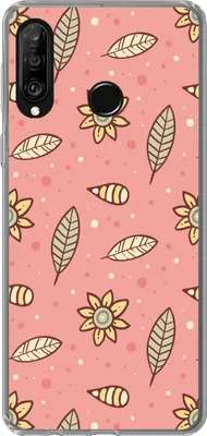 Produktbild von MuchoWow® Handyhülle Schutzhülle Hülle für Telefoonhoesje Huawei P30 Lite Muster - Blumen - Blätter - Mädchen - Kinder - Kinder Silikon Softcase Handy Hülle - Handyhülle