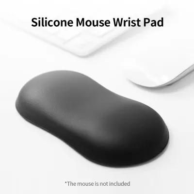 Obrázek produktu pro Měkká silikonová podložka pod zápěstí k myši, ergonomická silikonová opěrka zápěstí, polštářek pod ruku, růžová