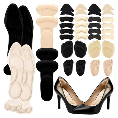 Produktbild von 20 Paar Schuheinlagen für High Heels, Zehenkappen und Fersenpolster
